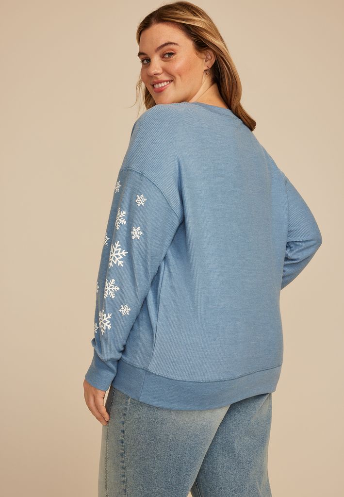 Plus Size Freezin Season Relaxed Fit Sweatshirt - Image 2