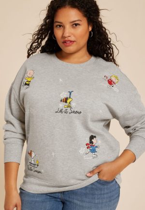 Plus Size Peanuts Relaxed Fit Sweatshirt