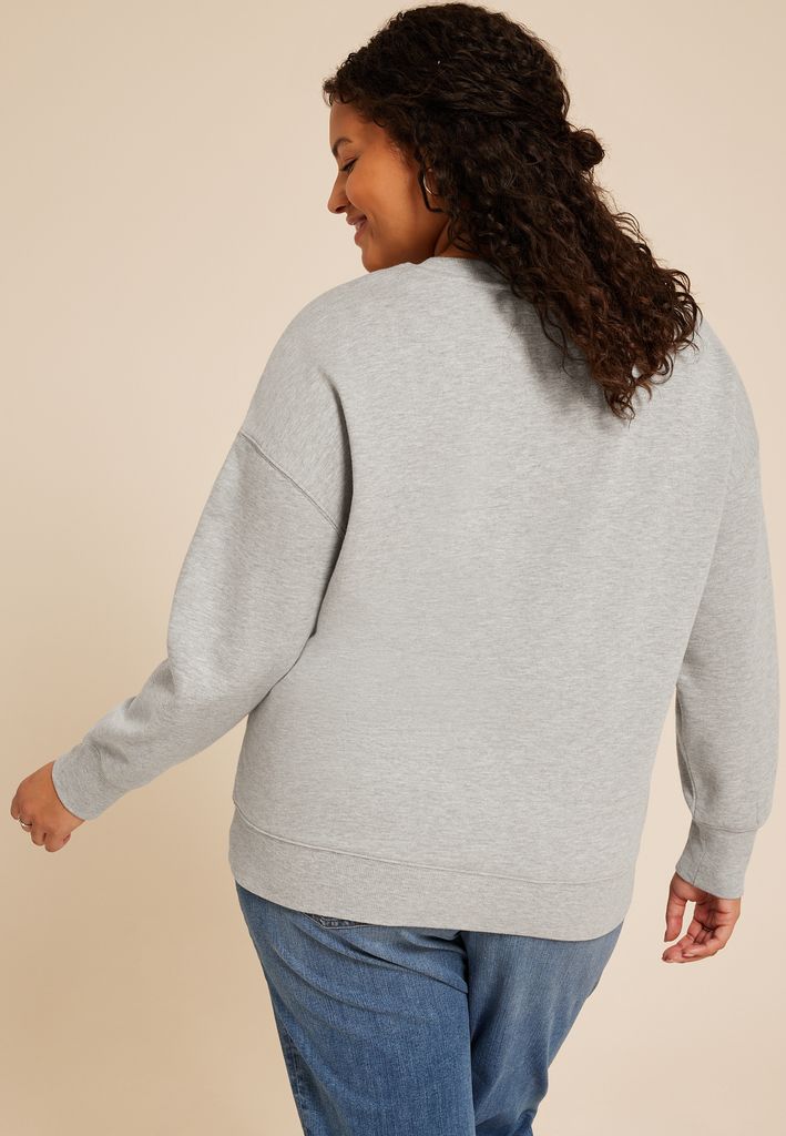 Plus Size Peanuts Relaxed Fit Sweatshirt - Image 2
