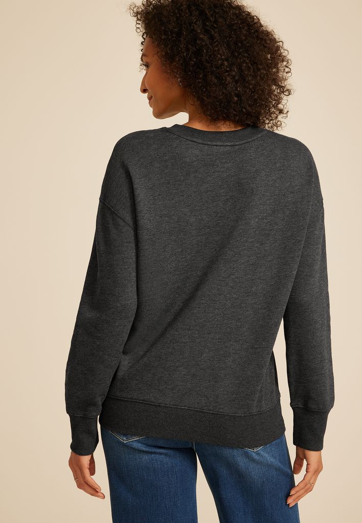 Amazing Grace Floral Relaxed Fit Sweatshirt - Image 2