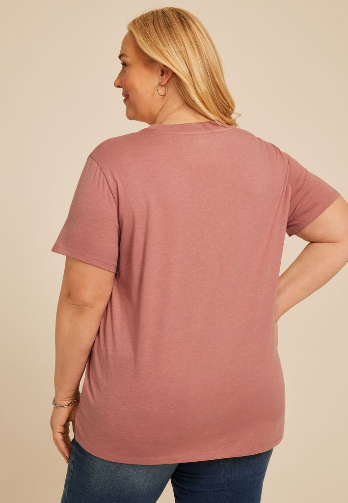 Plus Size Stay Pawsitive Oversized Fit Graphic Tee - Image 2