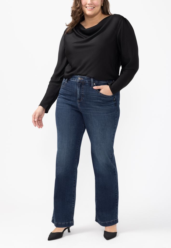 Plus Size Silver Jeans Co.® Avery Curvy Luxe Stretch High Rise Trouser Jean