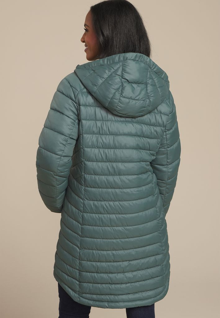 Hooded Long Puffer Jacket - Image 2