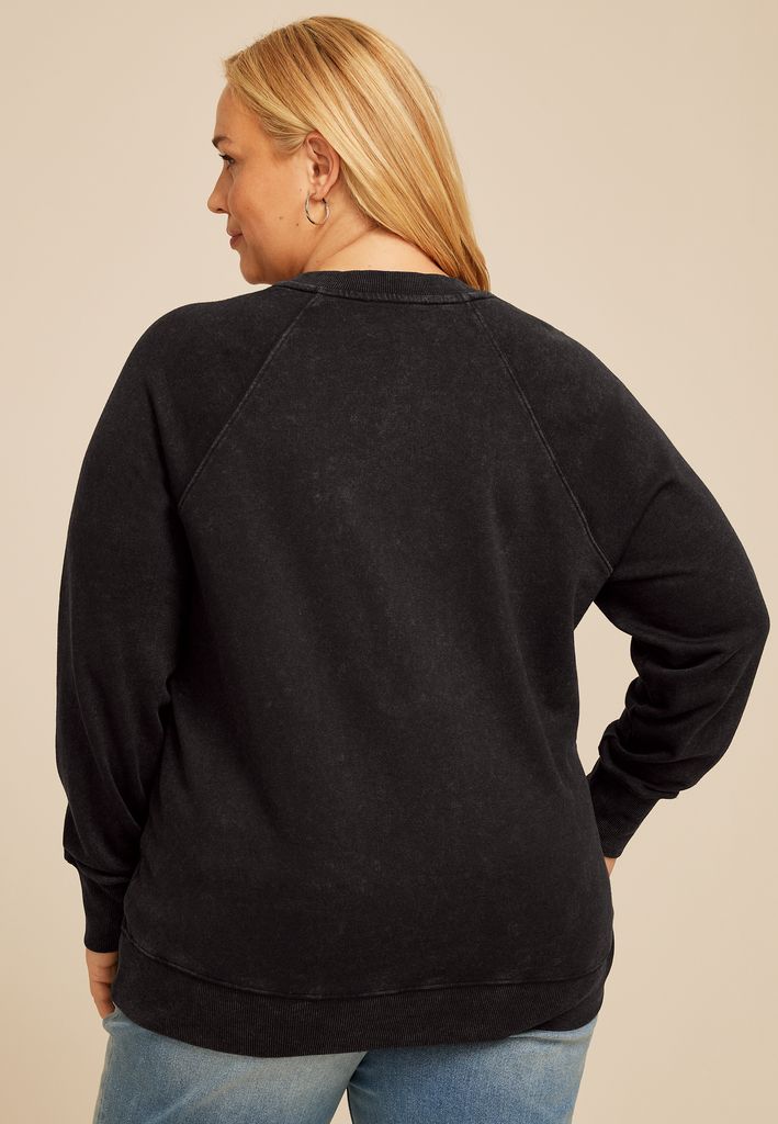 Plus Size Good Moms Say Bad Words Relaxed Fit Sweatshirt - Image 2