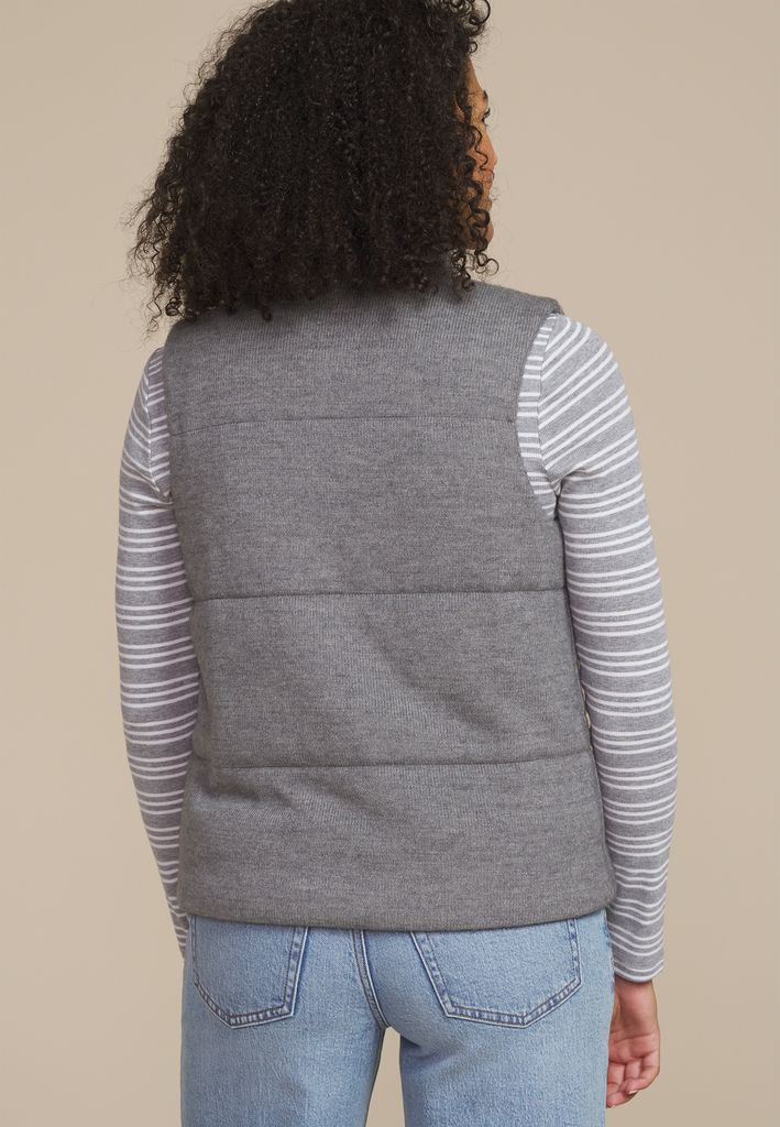 Cable Knit Puffer Vest - Image 2