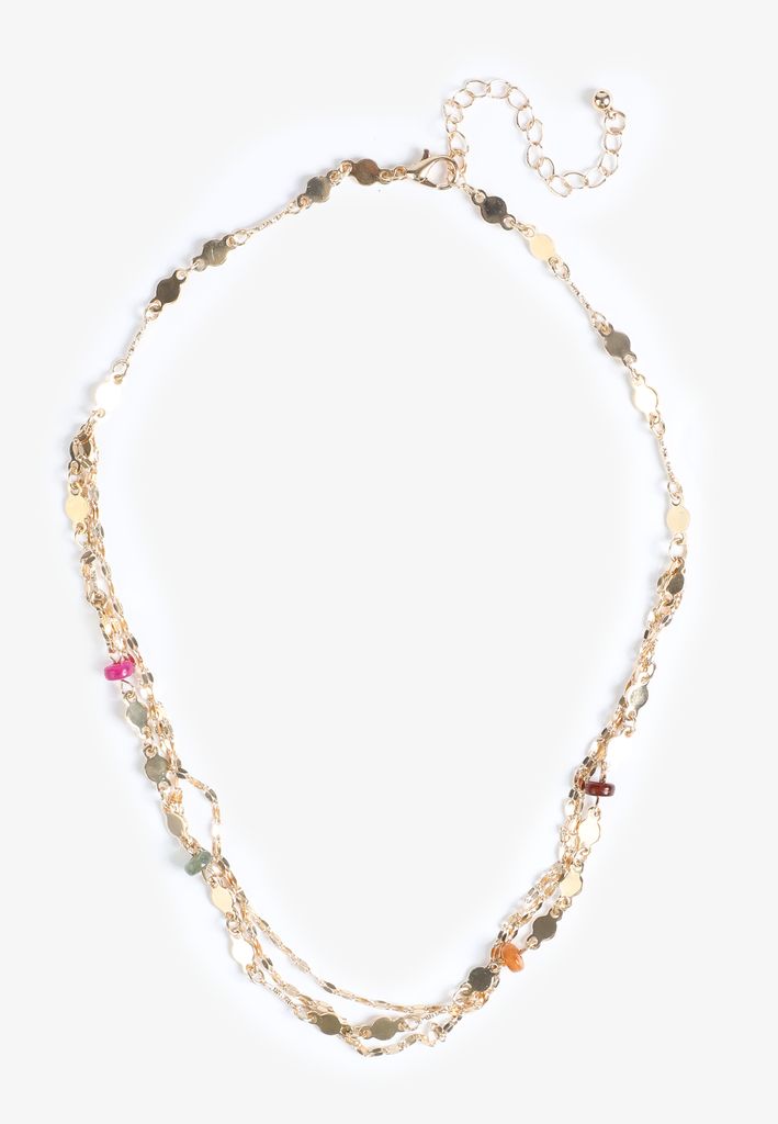 Colorful Multi Strand Beaded Necklace - Image 2