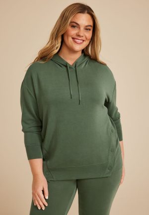Plus Size Cloud Scuba Knit Hoodie