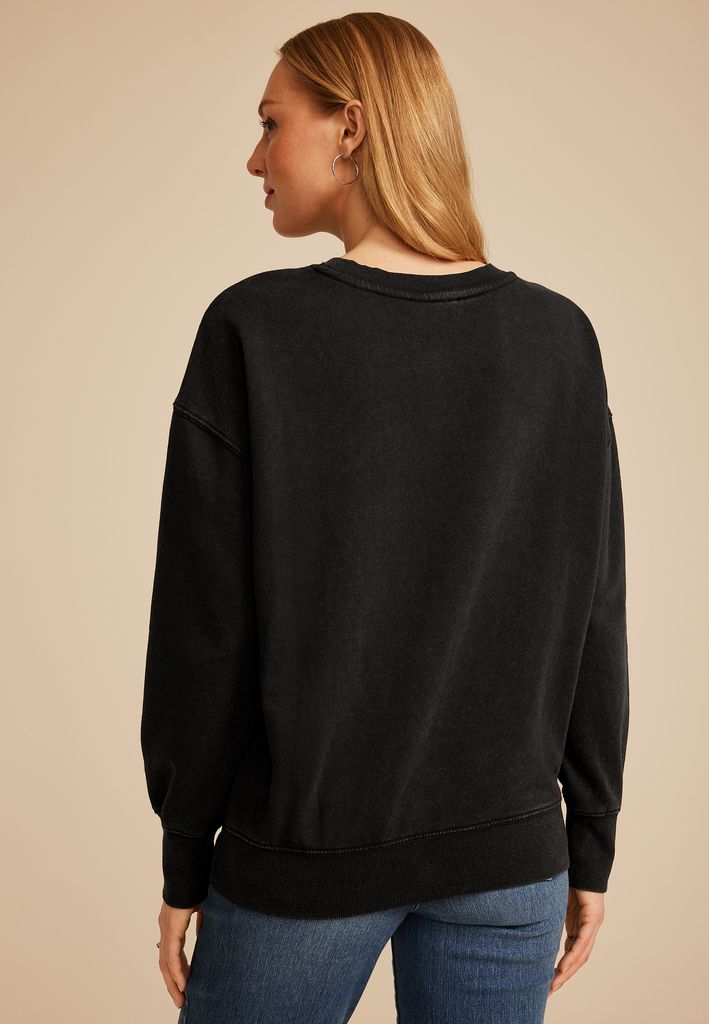 Studio Y Embellished Crew Neck Sweatshirt - Image 2