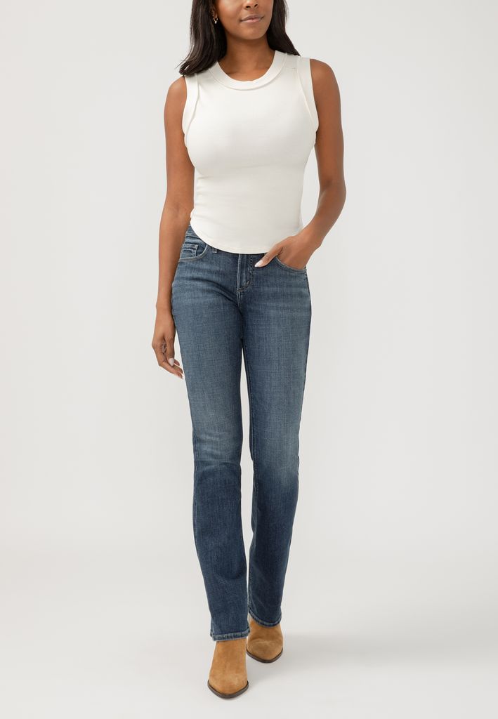 Silver Jeans Co.® Suki Curvy Mid Rise Luxe Stretch Slim Boot Jean
