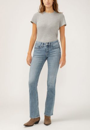 Silver Jeans Co.&reg; Suki Curvy Mid Rise Luxe Stretch Slim Boot Jean